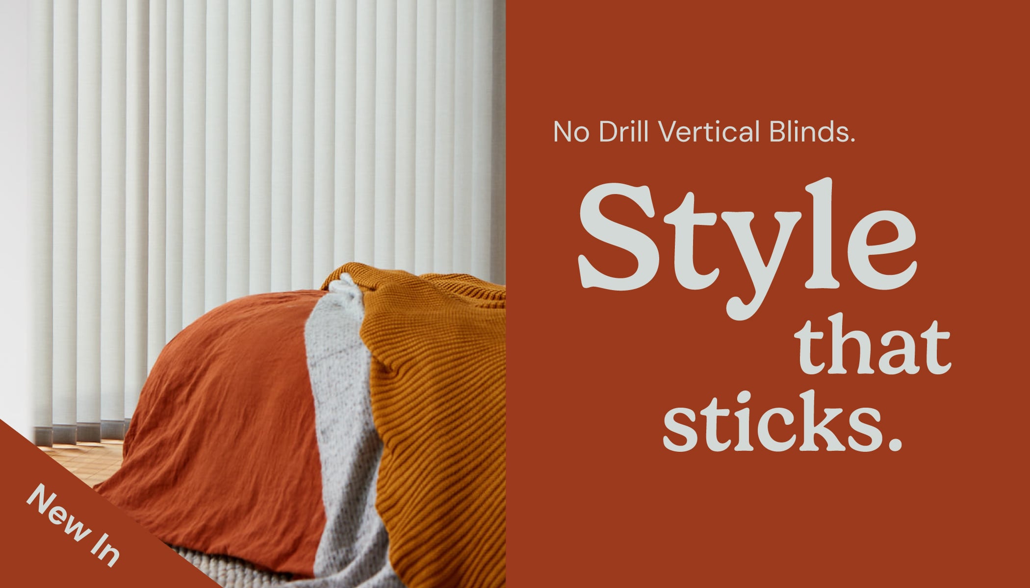 No Drill Vertical Blinds