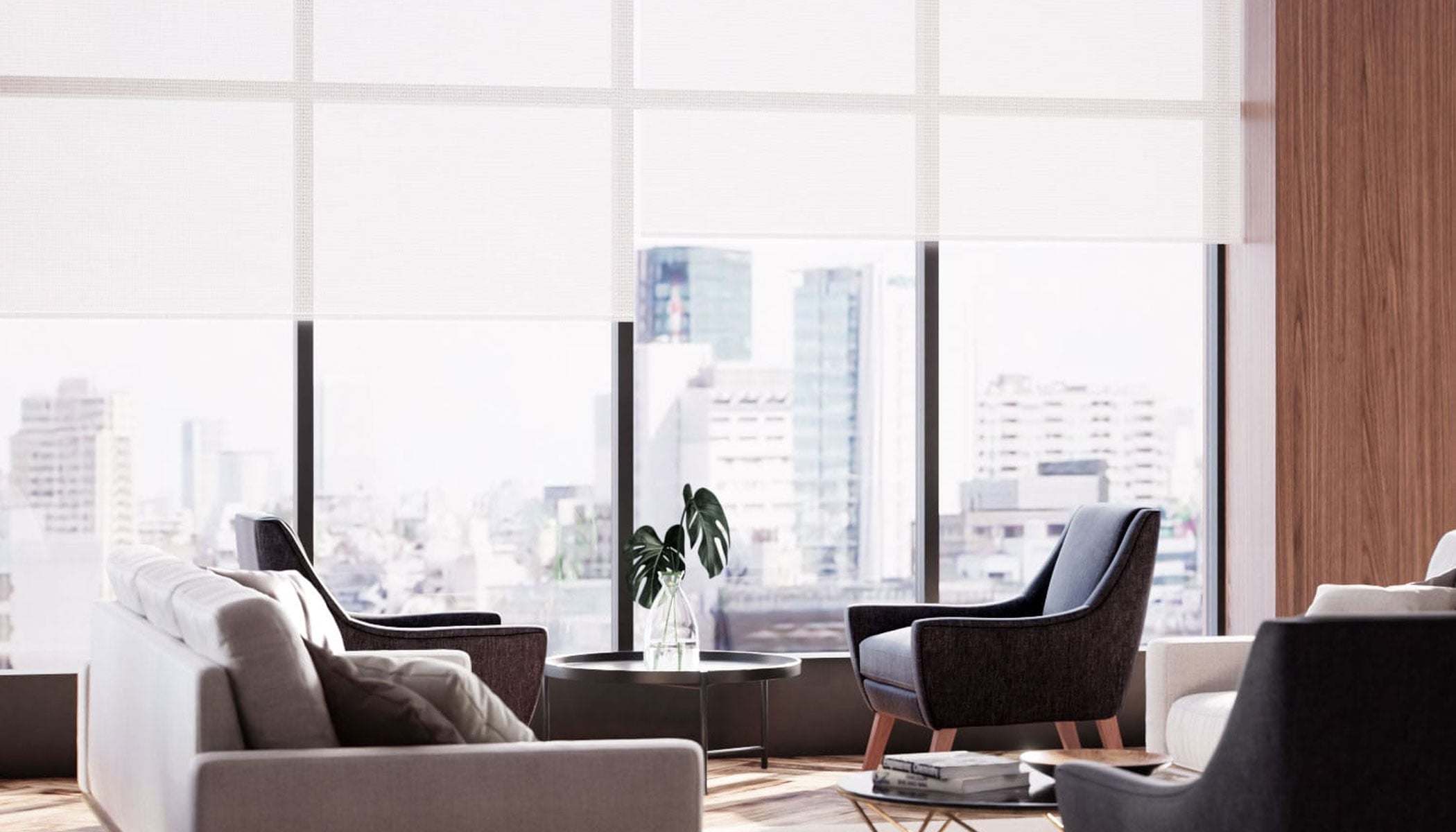 White Commercial Blinds