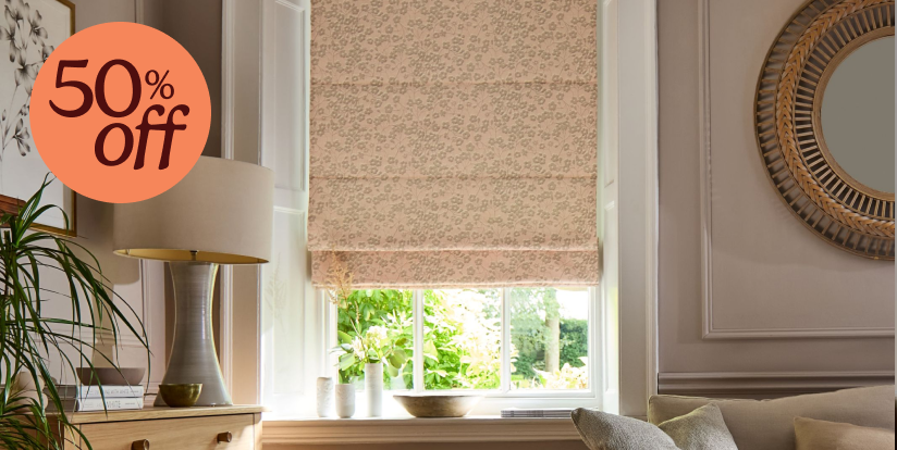 Roman blinds | 50% off no drill upgrades
