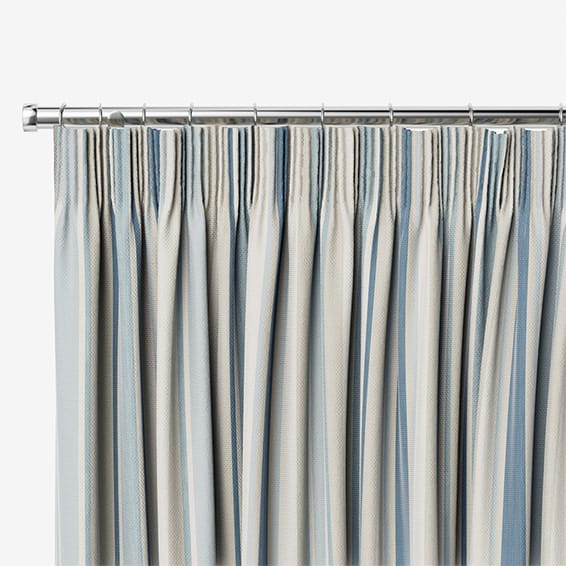 Awning Stripe Seaspray Curtains