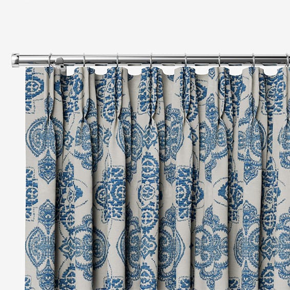 Baroque Cobalt Blue Curtains