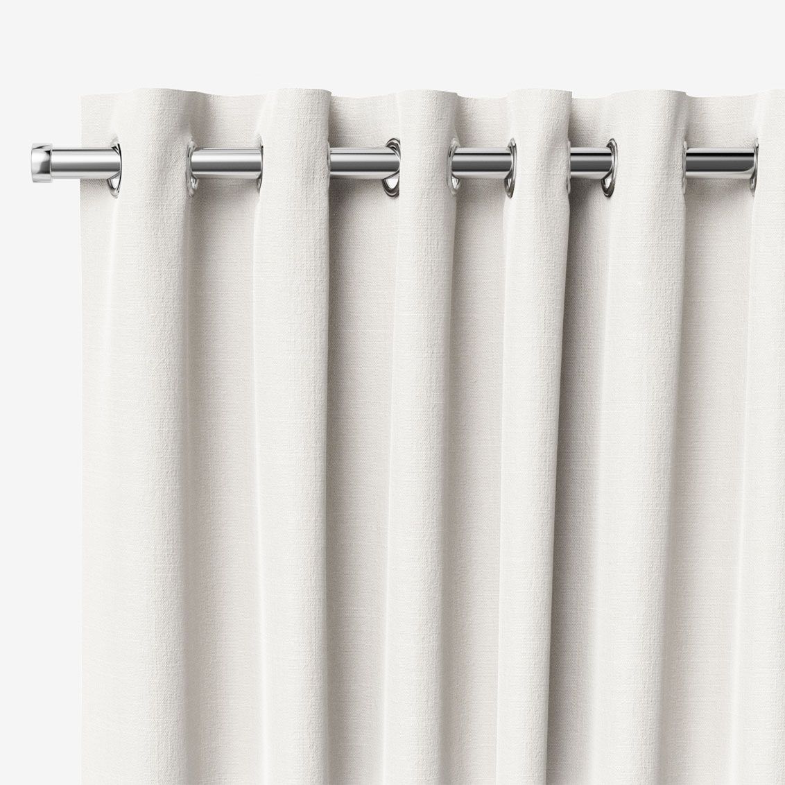 Bijou Linen Alabaster Curtains