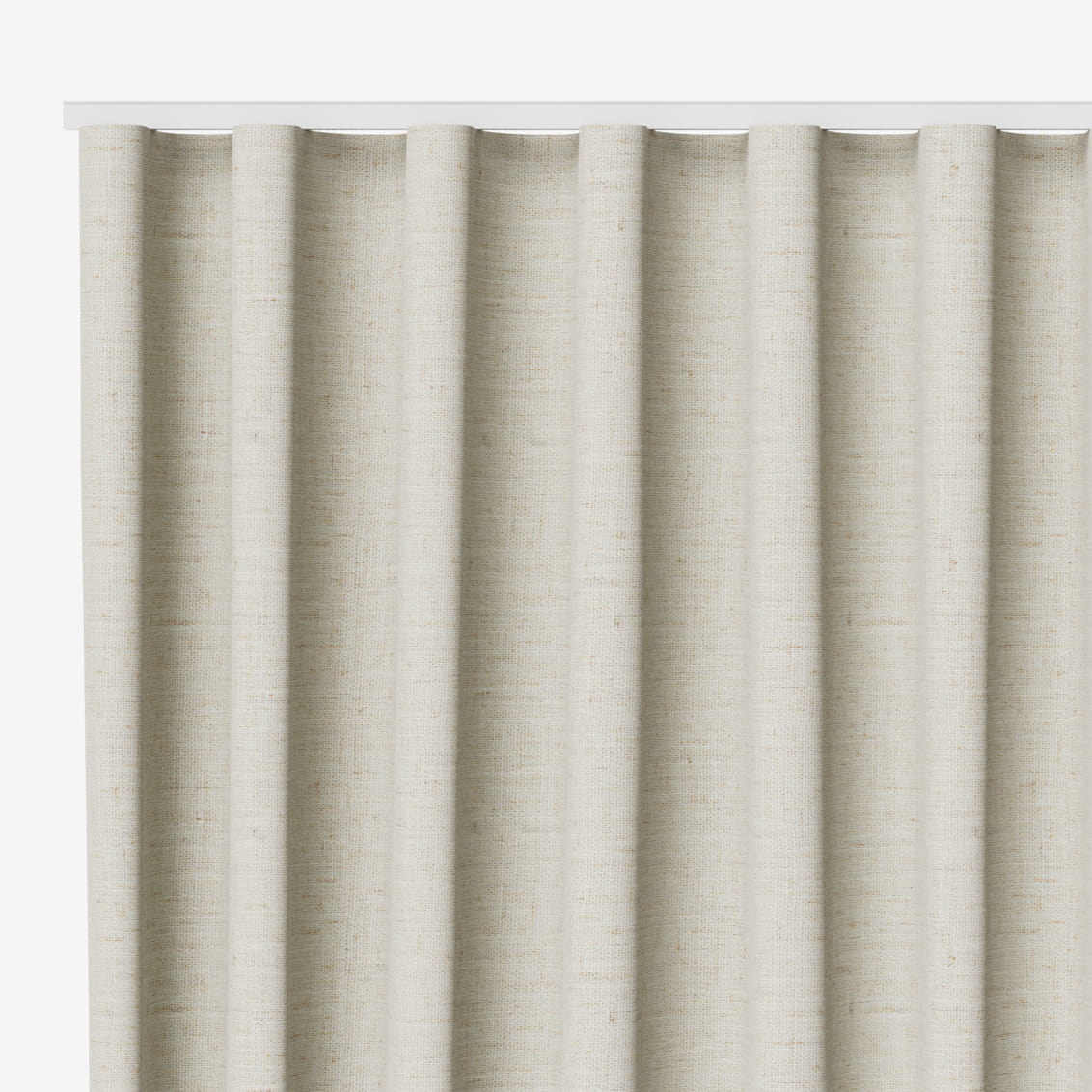 Wave Bijou Linen Oatmeal Curtains