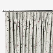 Country Flower Embroidered Blush Curtains