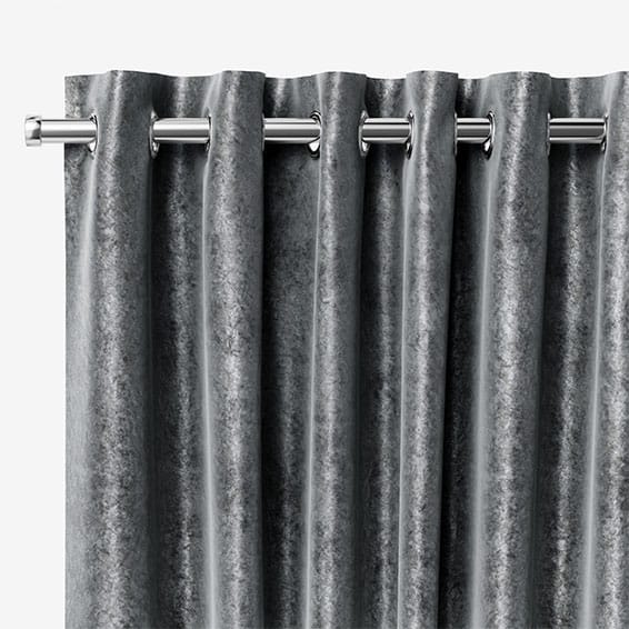 Grey Crushed Velvet Curtains, Stunning Made To Measure Curtains 2go