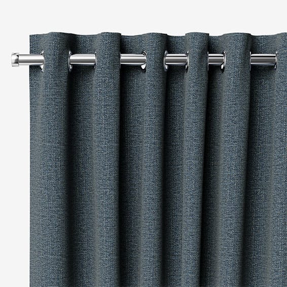 Delphi Chenille Weave Nordic Blue Curtains