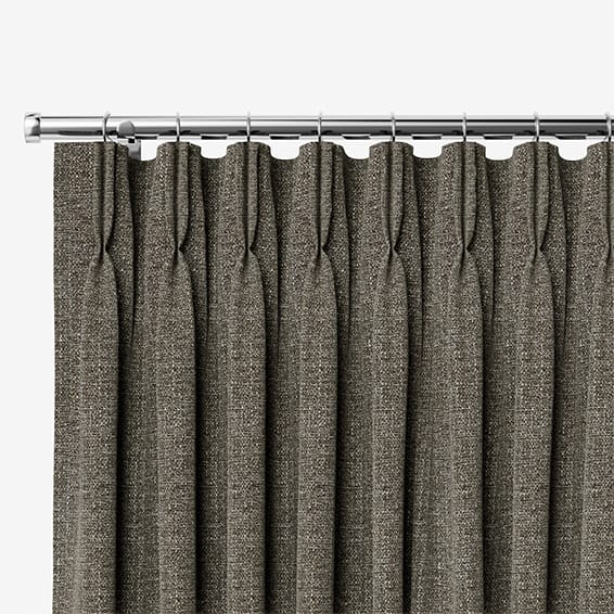Delphi Chenille Weave Peppercorn Curtains