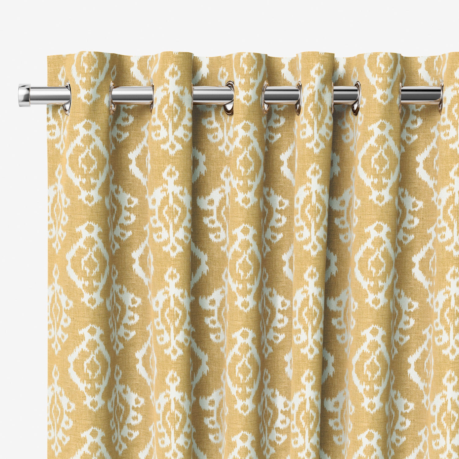 Lena Ikat Mustard Curtains