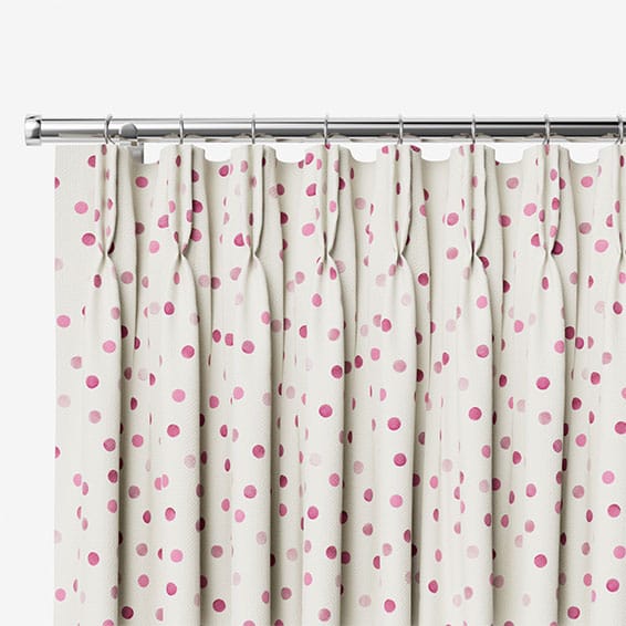 Polka Dot Pink Curtains