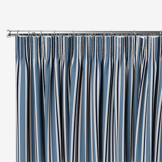 Twill Stripe Linen Denim Curtains