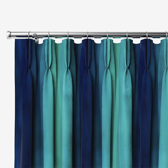 Watercolour Teal Curtains