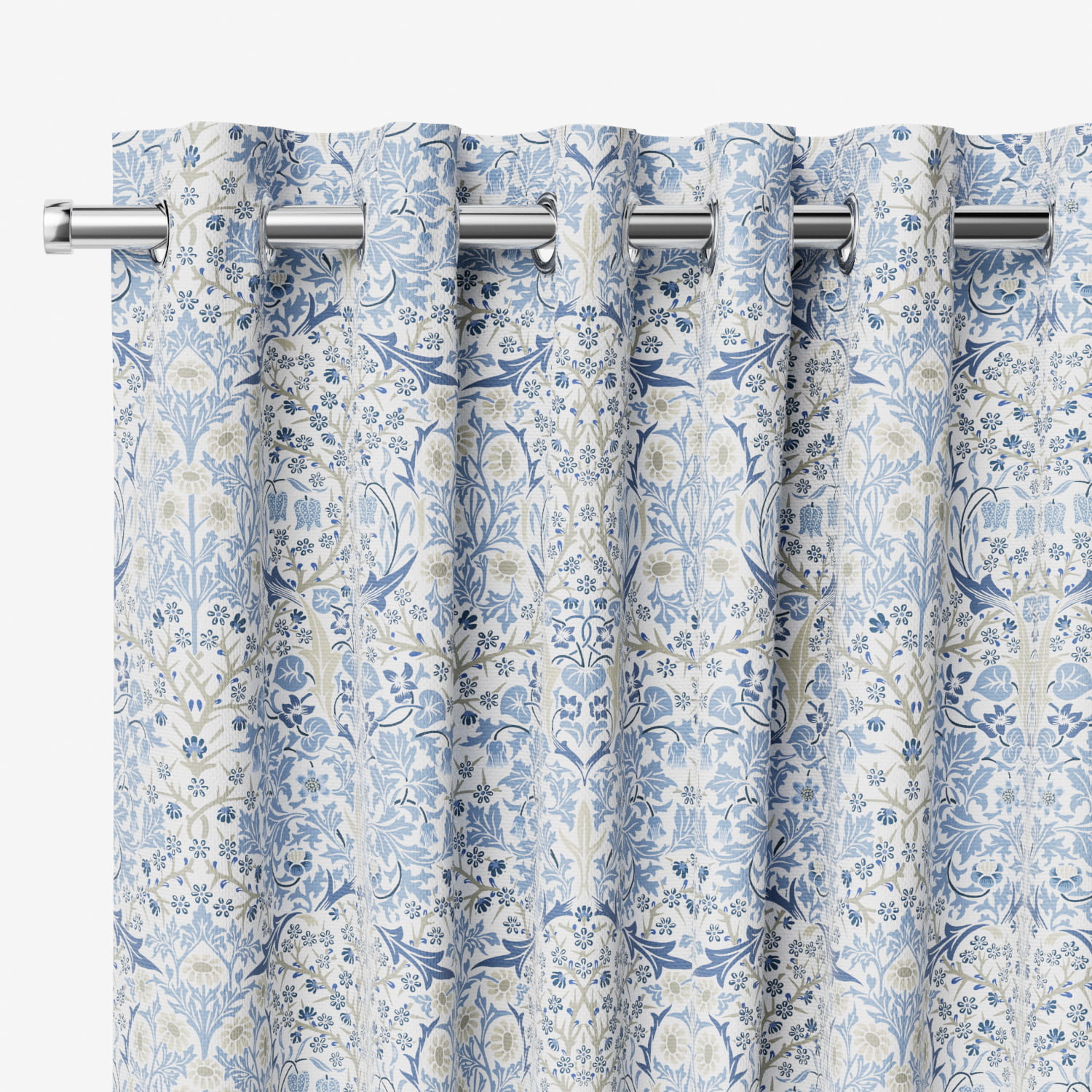 Rideau De Douche William Morris Blackthorn – Un Jardin Anglais Dans Votre Salle De Bain