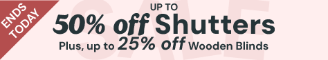 AW OFFER - Classics - 50% Off Shutters & Up to 25% Off Woods - ENDS TODAY