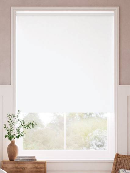 Cadiz Blackout White Roller Blind thumbnail image