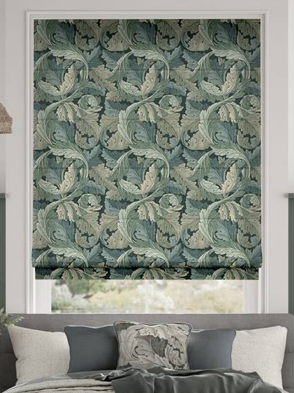 William Morris Acanthus Velvet Forest Roman Blind thumbnail image