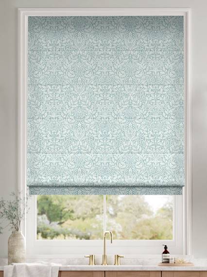 William Morris Acorn Duck Egg Roman Blind thumbnail image