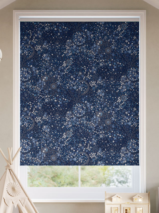 Adelajda Nighttime Blue Roller Blind thumbnail image