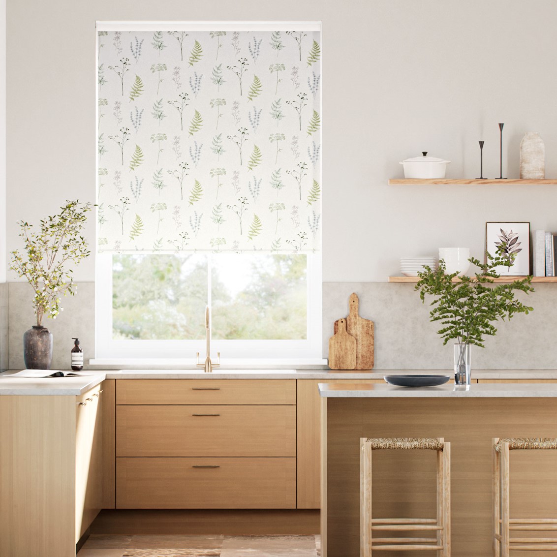 Adeline Juniper Roller Blind