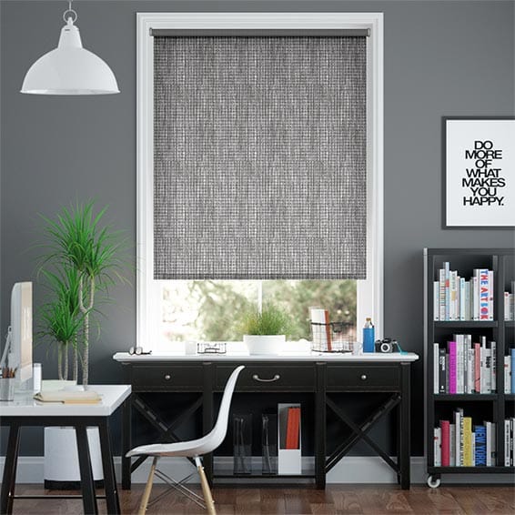 Adriana Glimmer Blackout Pewter Roller Blind