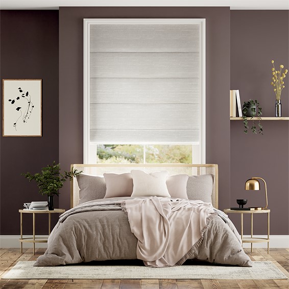 Ahisma Luxe Faux Silk Mist Roman Blind