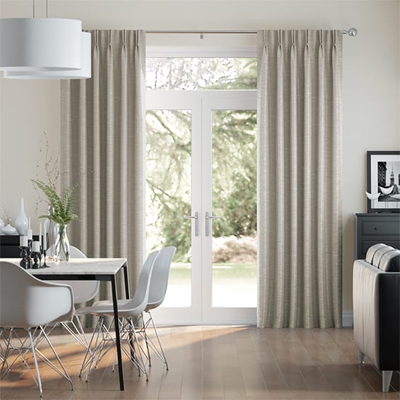 Ahisma Luxe Faux Silk Oyster Curtains