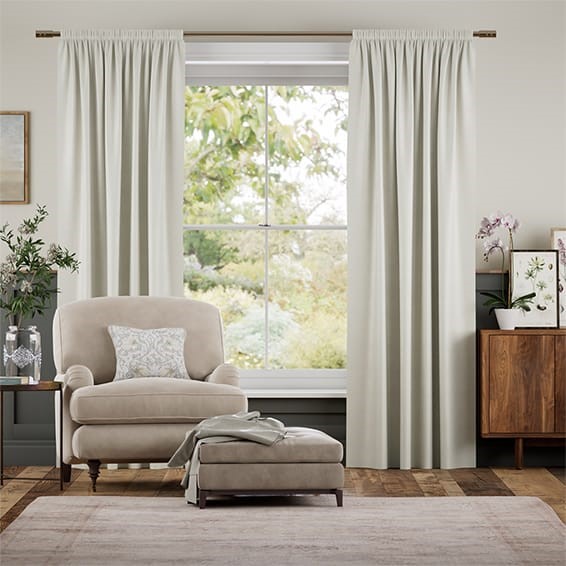 Ahisma Luxe Faux Silk Pearl Curtains