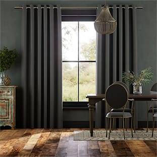 Ahisma Luxe Faux Silk Slate Curtains thumbnail image