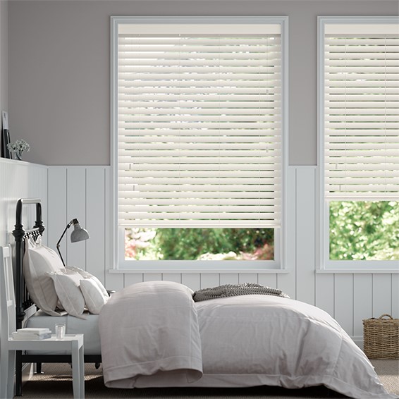 Alabaster Faux Wood Blind - 50mm Slat