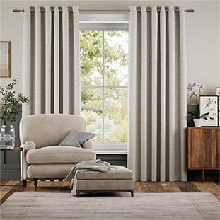 Alaina Speckled Silver Curtains thumbnail image