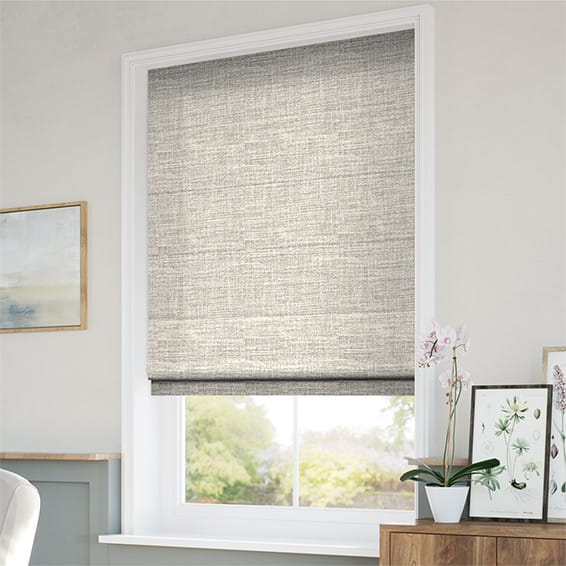 Alaina Speckled Silver Roman Blind