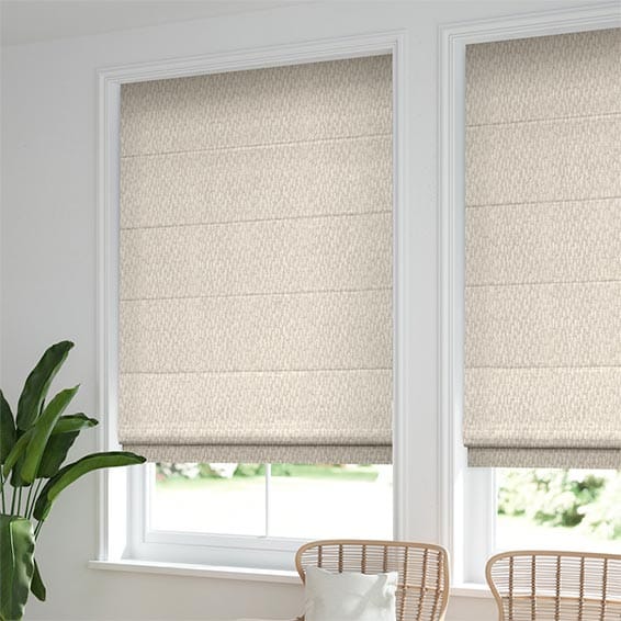 Alcyone White Gold Roman Blind