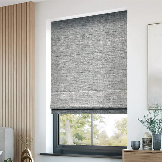 Alessio Graphite Roman Blind