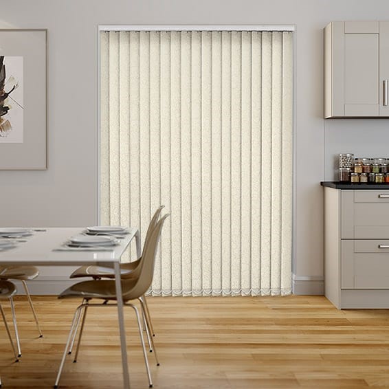 PVC Alicante Marble Cream Blackout Vertical Blind