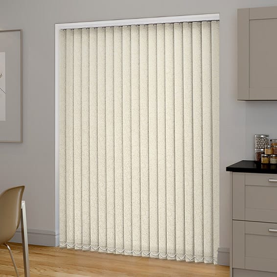 PVC Alicante Marble Cream Blackout Vertical Blind