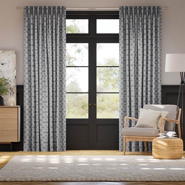 Alicia Jacquard Ironstone Curtains thumbnail image