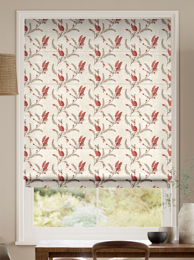 Allegra Embroidered Autumn Roman Blind thumbnail image