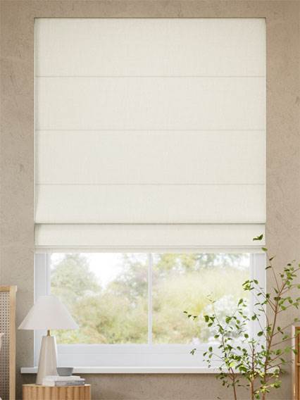 Alma Linen Alabaster Cream Roman Blind thumbnail image
