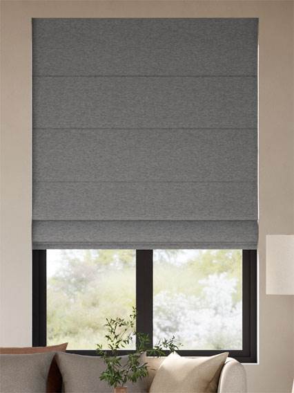 Alma Linen Flint Roman Blind thumbnail image
