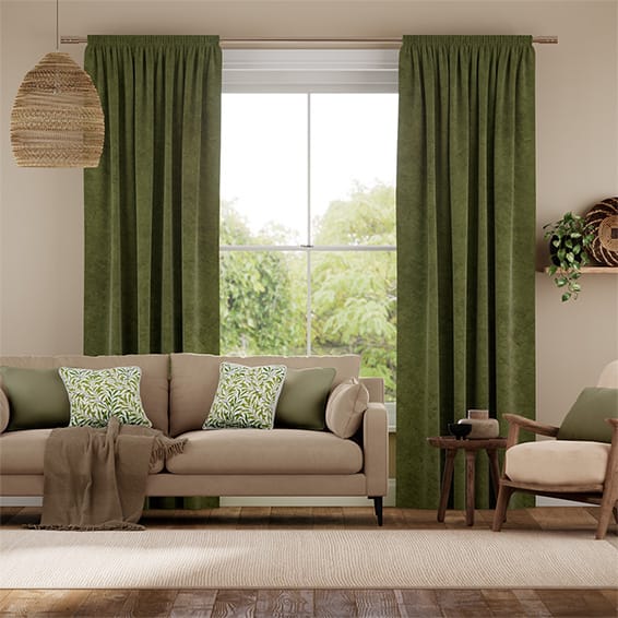 Alva Basil Green Curtains