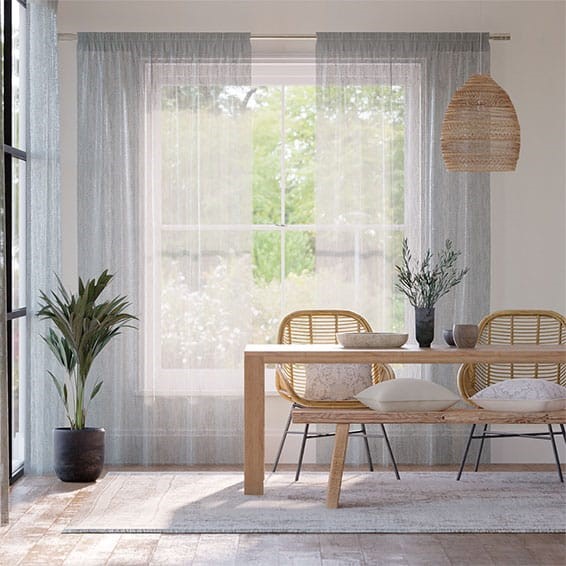 Alyona Voile Grey Haze Curtains