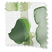 Alyssa Linen Leaf Green Roman Blind sample image