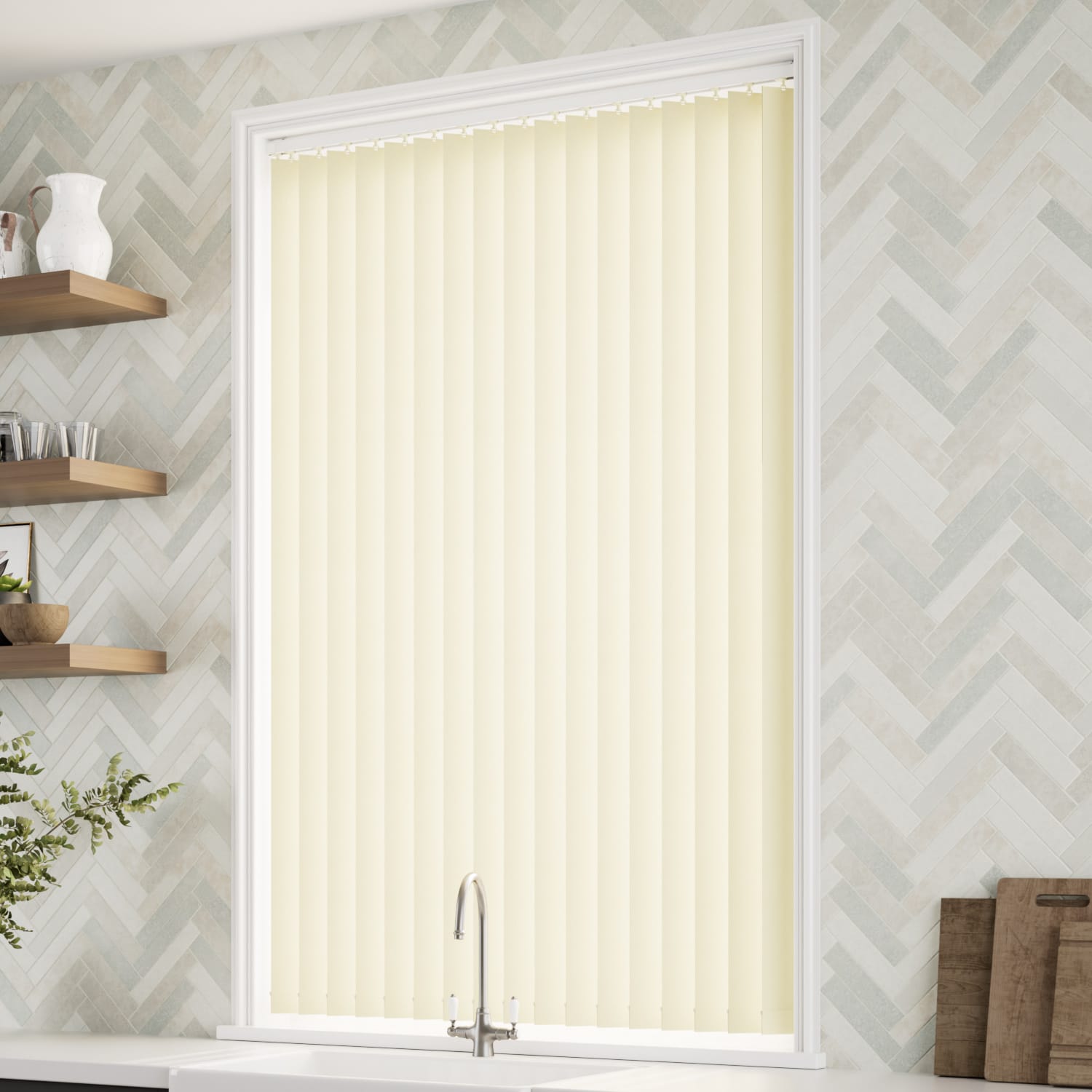 Amalfi Cream Vertical Blind