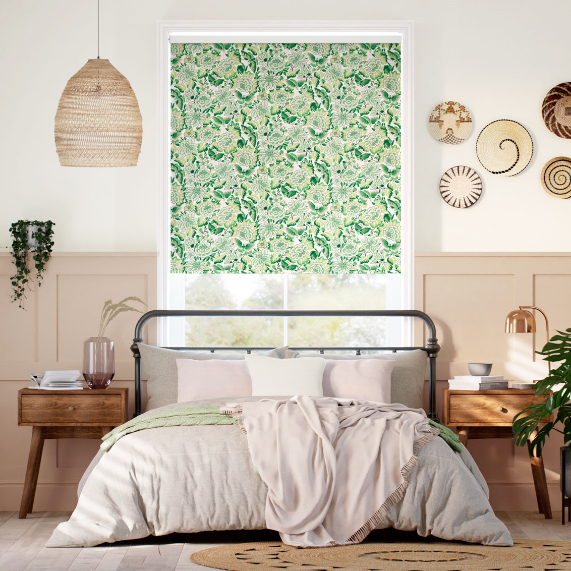 Amara Butterfly Shoots & Rushes Roller Blind