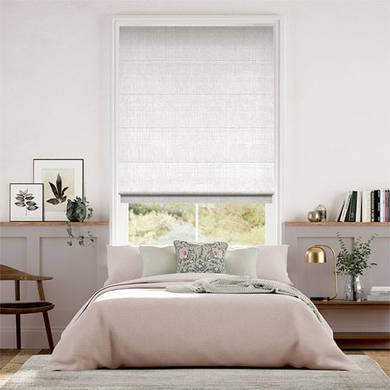 Amara Pearl White Roman Blind