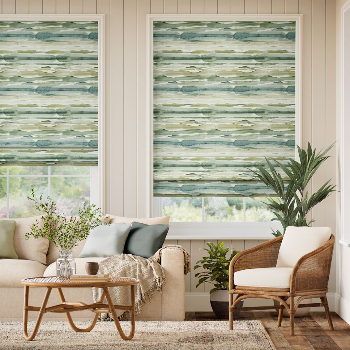 Amari Emerald Roman Blind