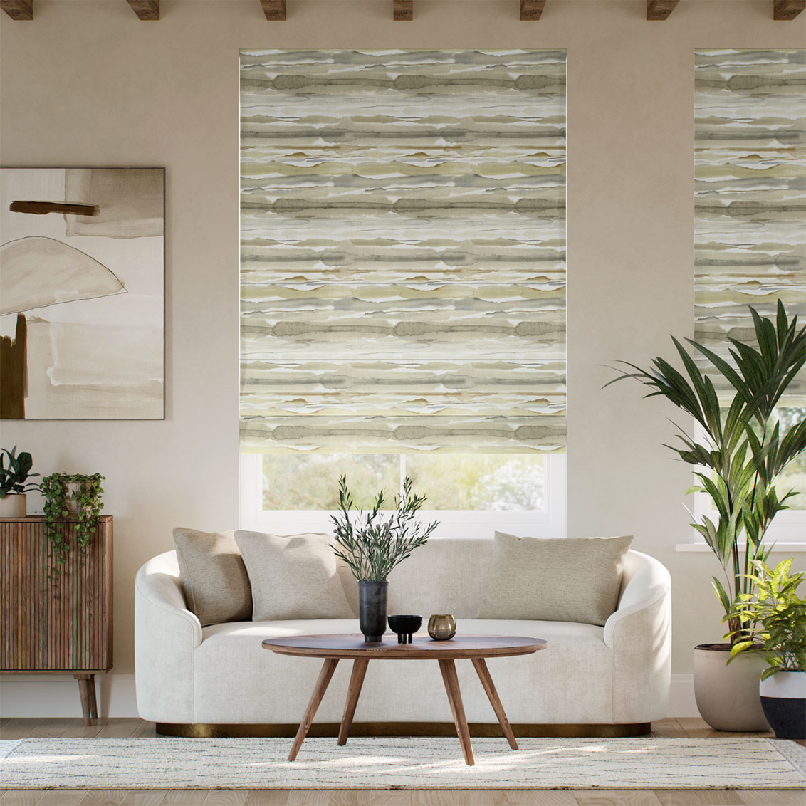 Amari Sandstone Roman Blind