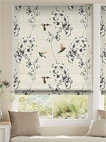 Electric Amazilia Linen Roman Blind thumbnail image