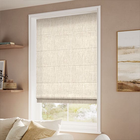 Ambrose Pale Natural Roman Blind