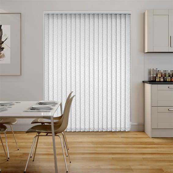 Amelia Blackout White Vertical Blind