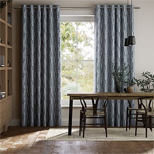 Amelie Embroidered Denim Curtains thumbnail image